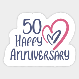 50th anniversary gifts Sticker